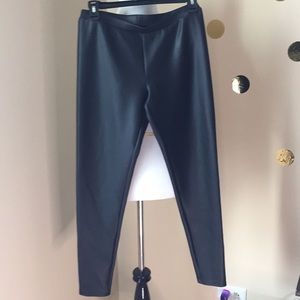 LC Lauren Conrad Black soft pleather pants